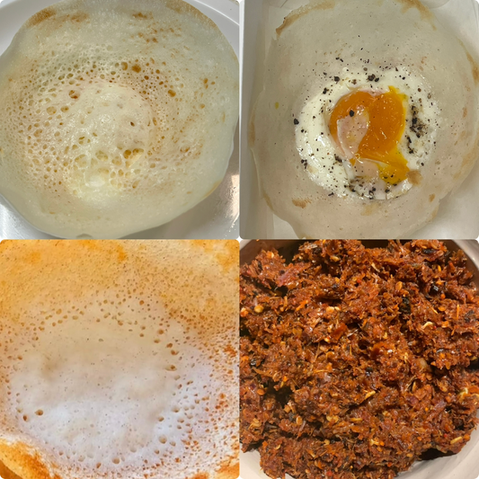 D8. Plane Appam-4+ Mill Appam-3 + 2 Egg Appam & 1-Katta Sampol